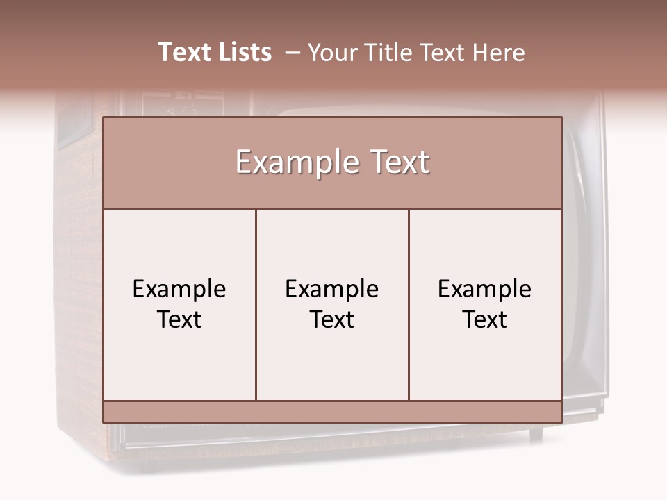 Dated Studio Television PowerPoint Template