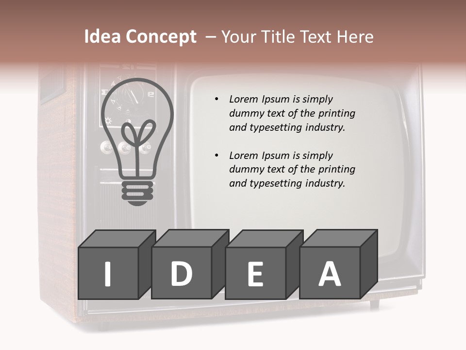 Dated Studio Television PowerPoint Template