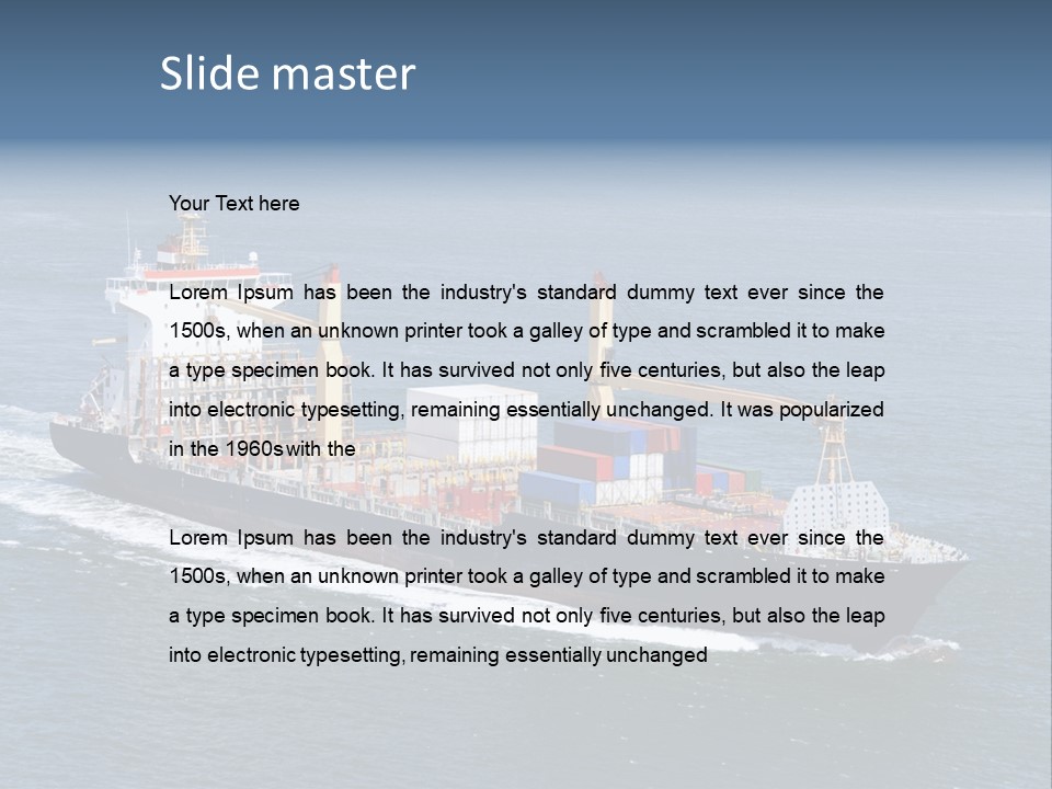 Transportation Load International PowerPoint Template