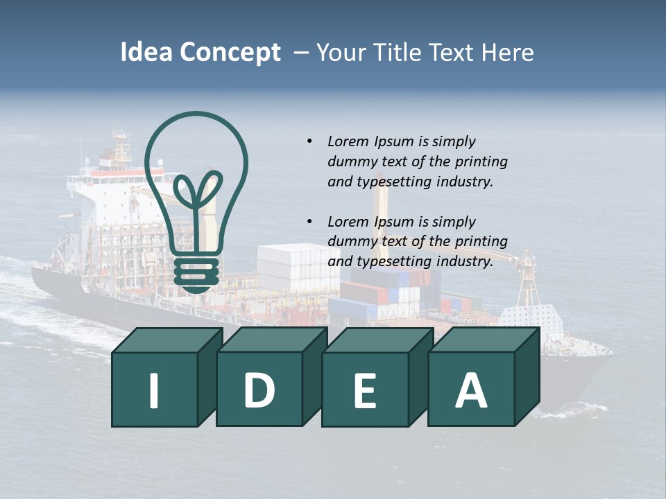 Transportation Load International PowerPoint Template