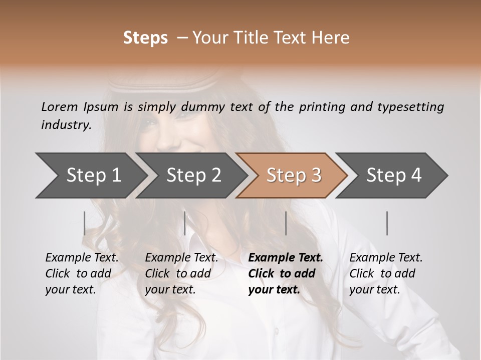 Cheerful Teen Student PowerPoint Template