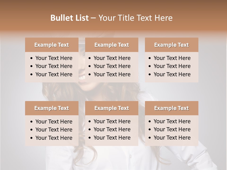 Cheerful Teen Student PowerPoint Template