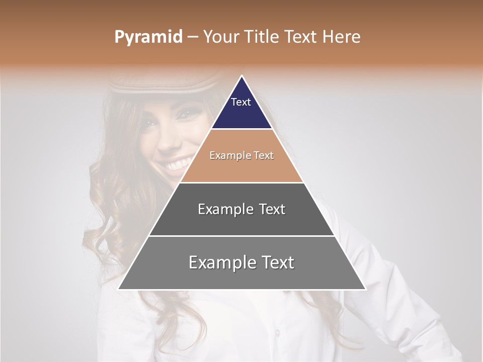 Cheerful Teen Student PowerPoint Template