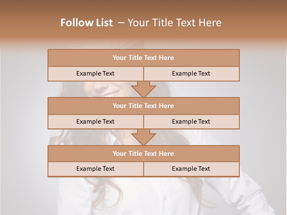 Cheerful Teen Student PowerPoint Template