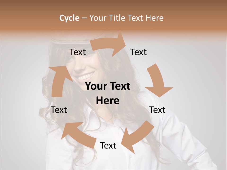 Cheerful Teen Student PowerPoint Template