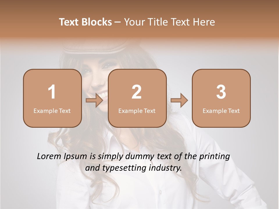 Cheerful Teen Student PowerPoint Template