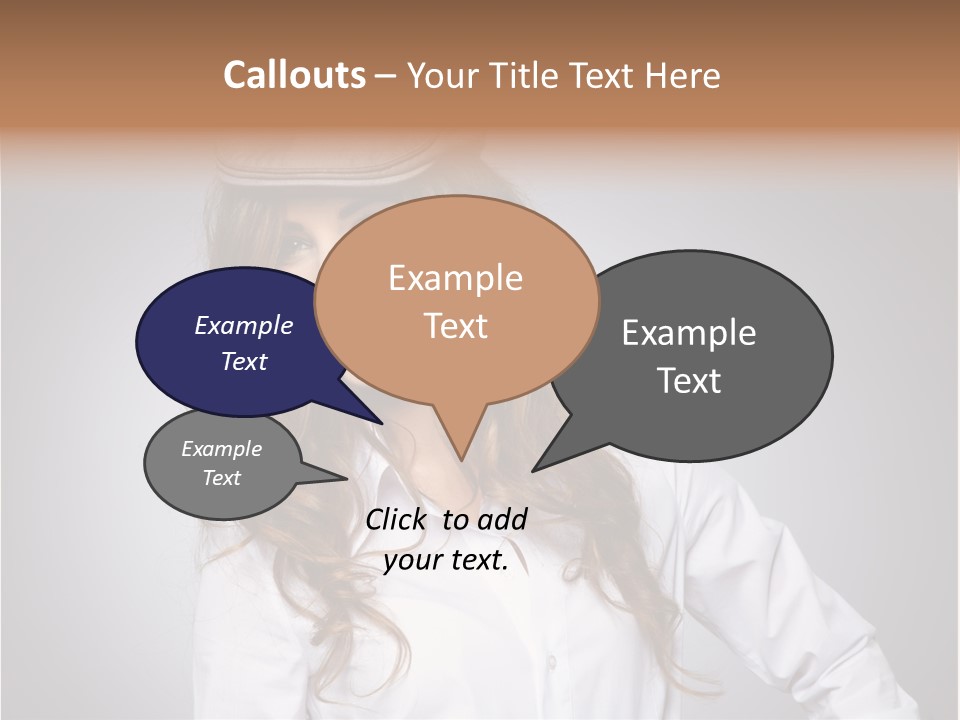 Cheerful Teen Student PowerPoint Template