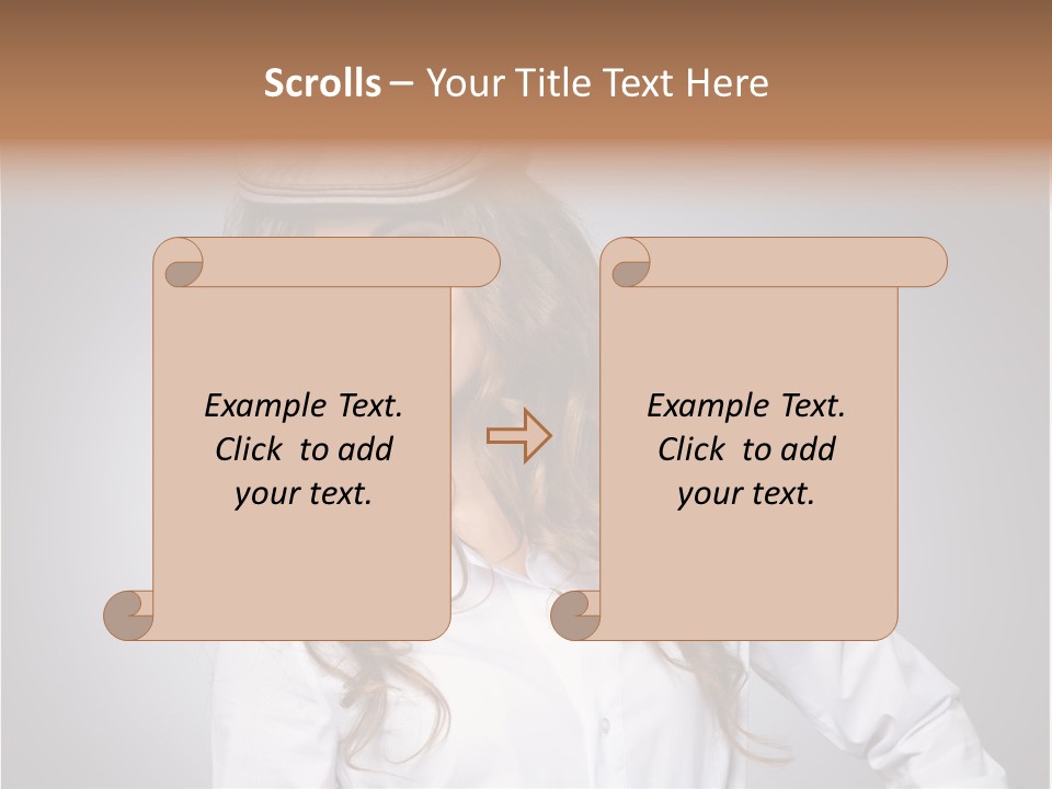 Cheerful Teen Student PowerPoint Template