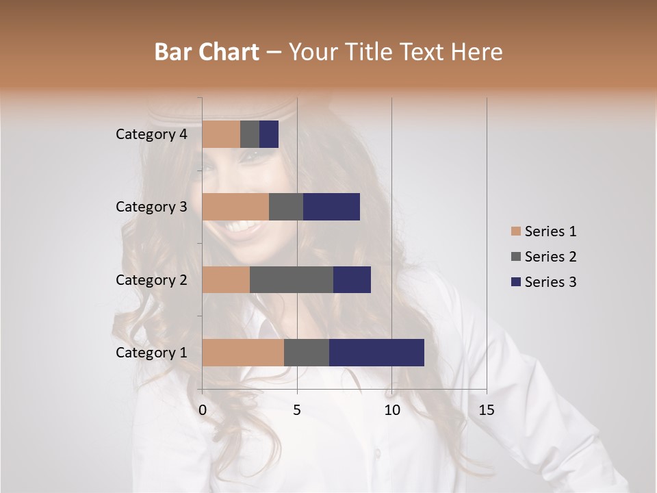 Cheerful Teen Student PowerPoint Template