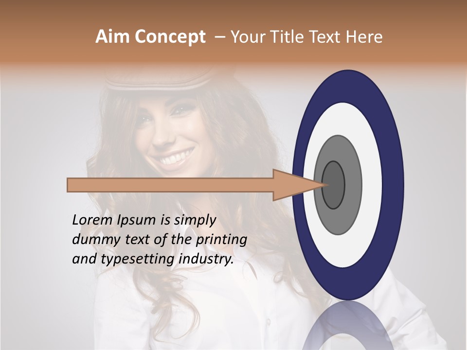 Cheerful Teen Student PowerPoint Template