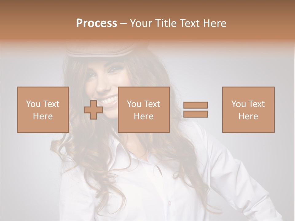 Cheerful Teen Student PowerPoint Template