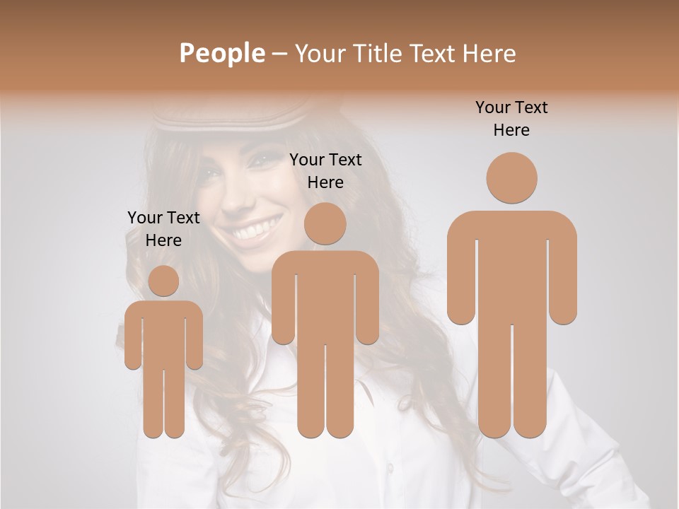 Cheerful Teen Student PowerPoint Template