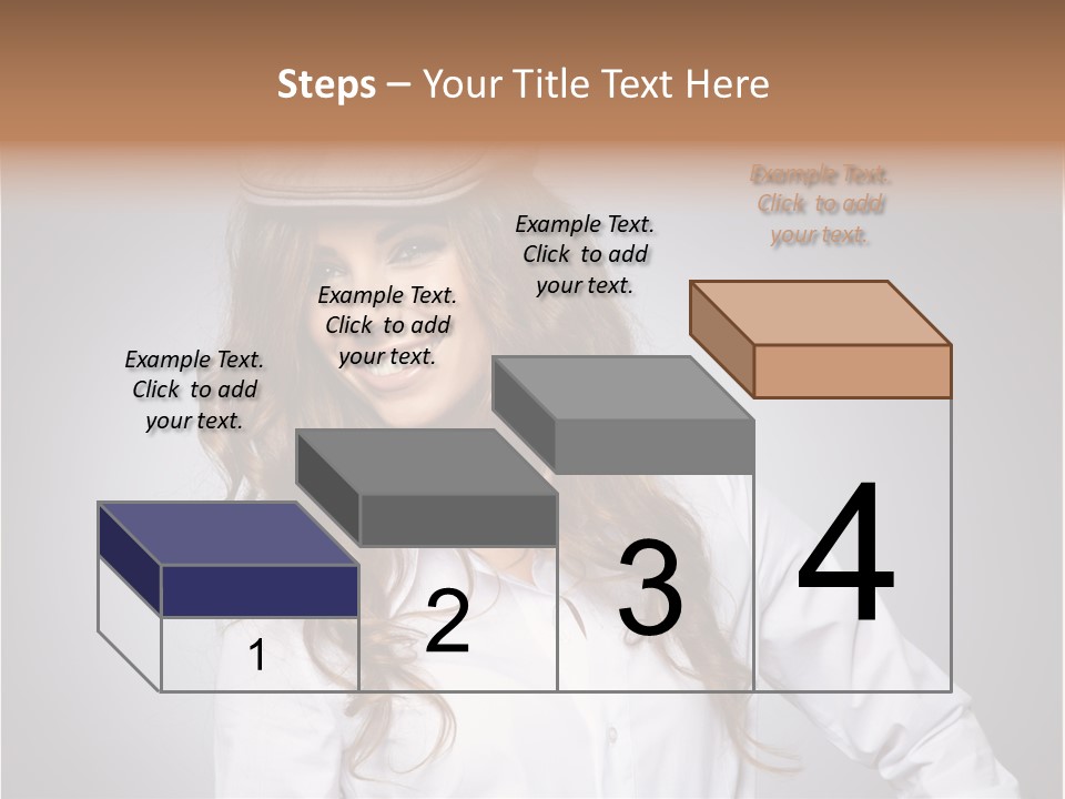 Cheerful Teen Student PowerPoint Template