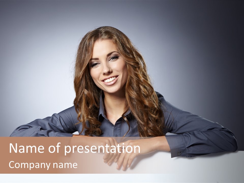 Smile People Message PowerPoint Template