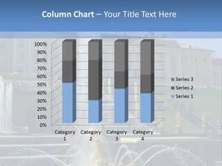 Plants Flowers Fountain PowerPoint Template