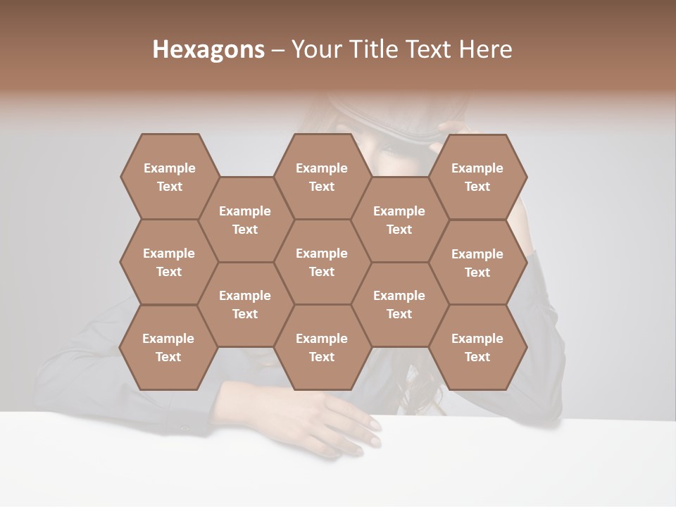 Board Businesswoman One PowerPoint Template