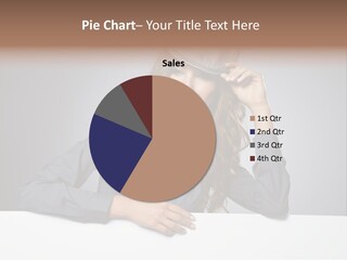 Board Businesswoman One PowerPoint Template