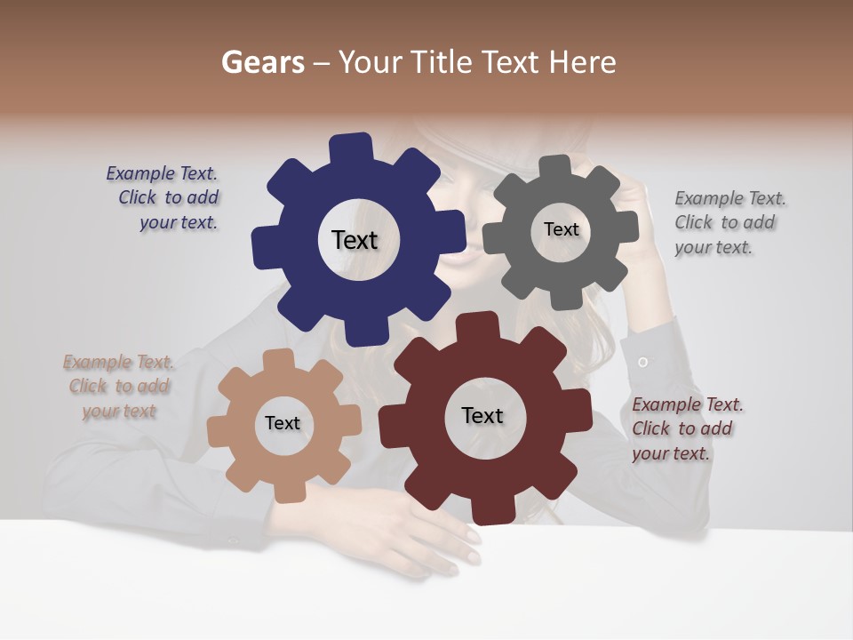 Board Businesswoman One PowerPoint Template