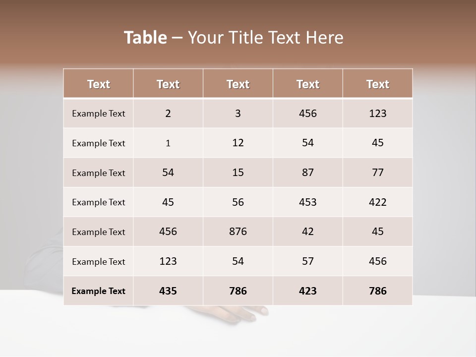 Board Businesswoman One PowerPoint Template