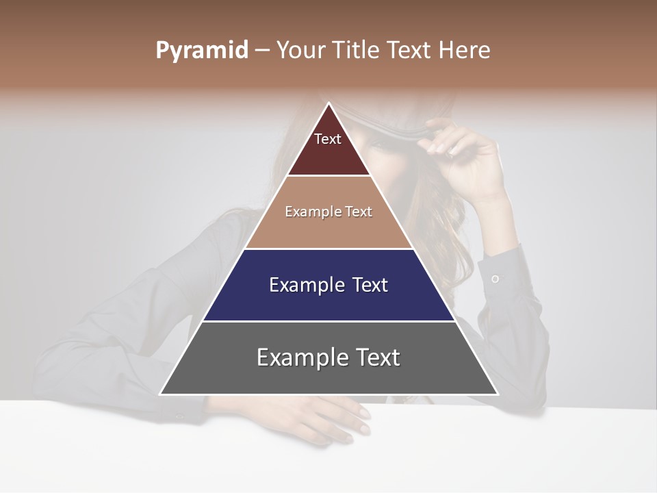 Board Businesswoman One PowerPoint Template