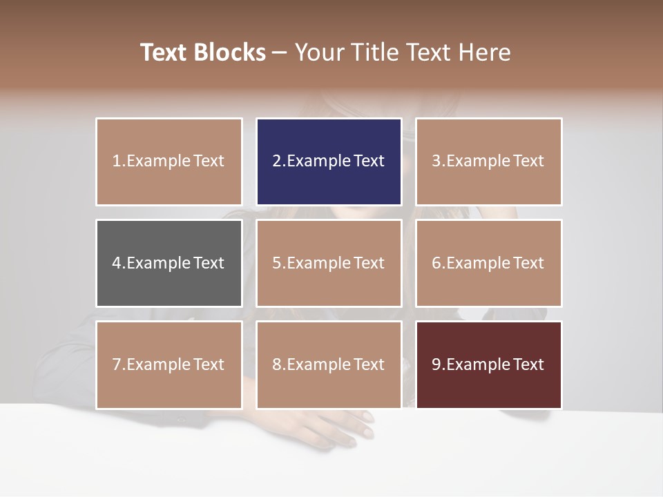 Board Businesswoman One PowerPoint Template