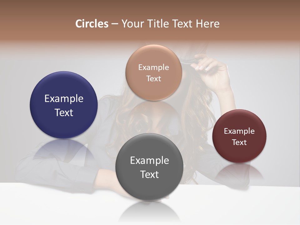 Board Businesswoman One PowerPoint Template