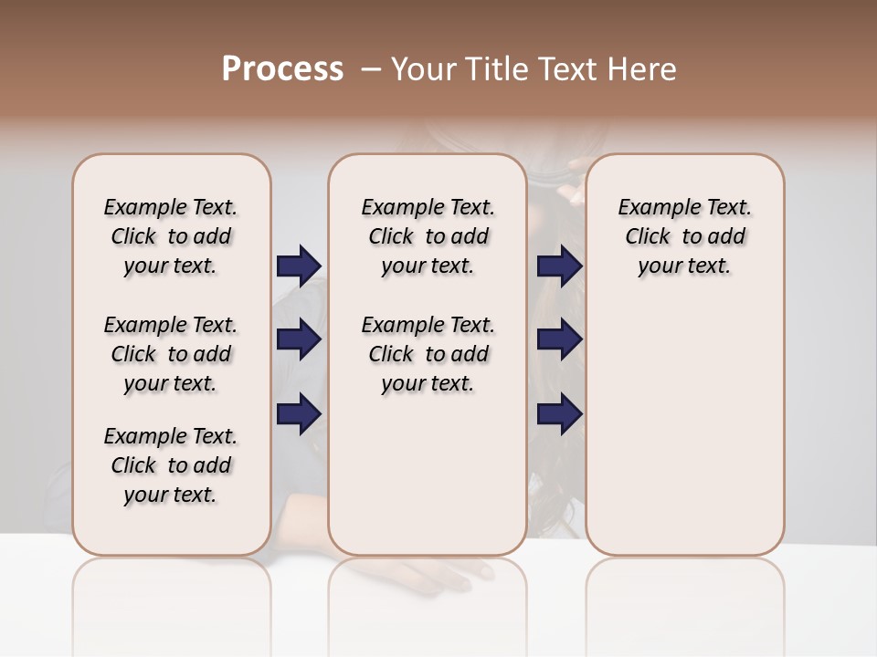 Board Businesswoman One PowerPoint Template