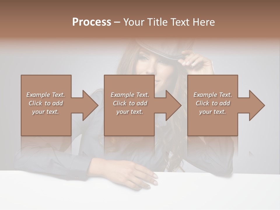 Board Businesswoman One PowerPoint Template