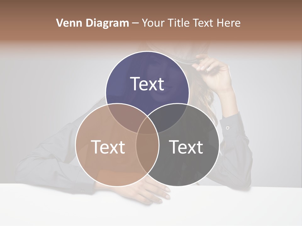 Board Businesswoman One PowerPoint Template