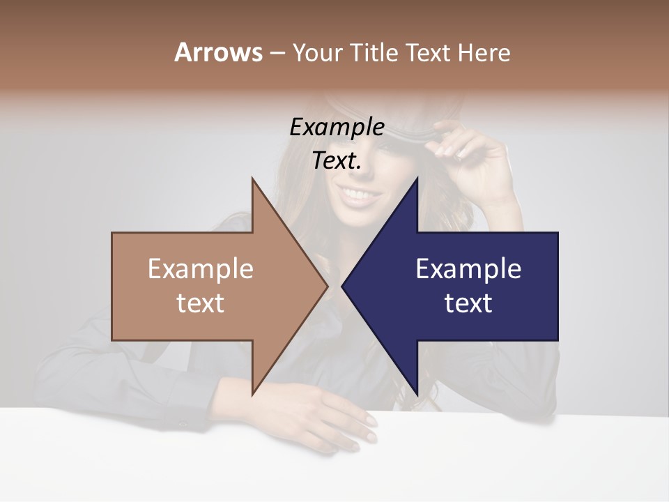 Board Businesswoman One PowerPoint Template