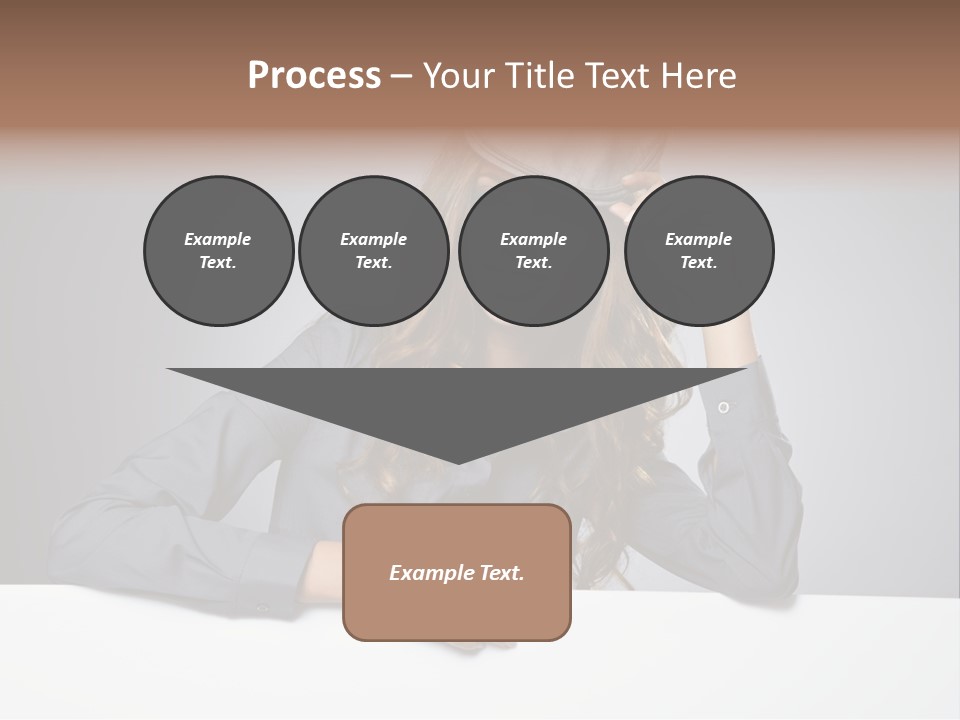 Board Businesswoman One PowerPoint Template