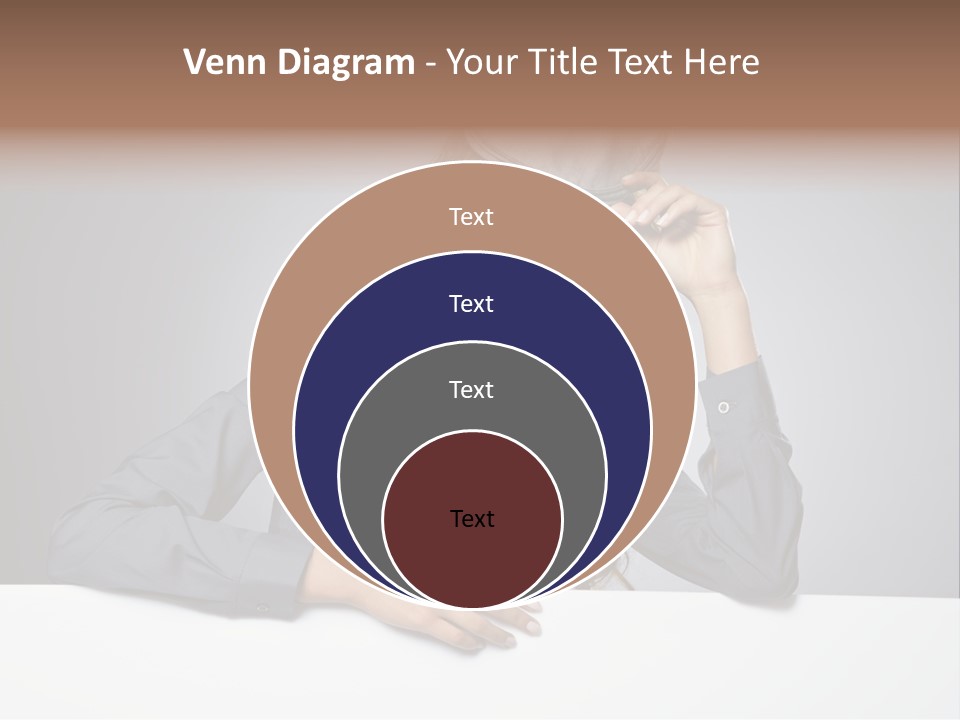 Board Businesswoman One PowerPoint Template