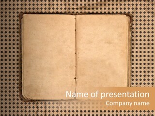 Vintage Brown Border PowerPoint Template