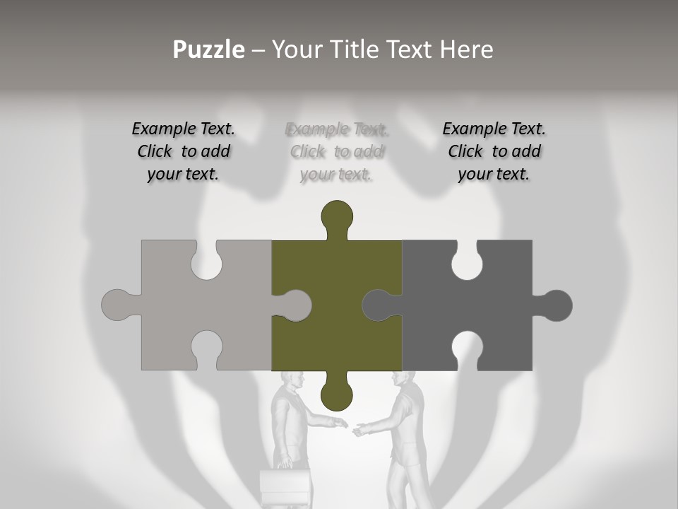 Dialog Illustration Handshake PowerPoint Template