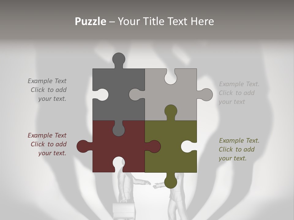 Dialog Illustration Handshake PowerPoint Template