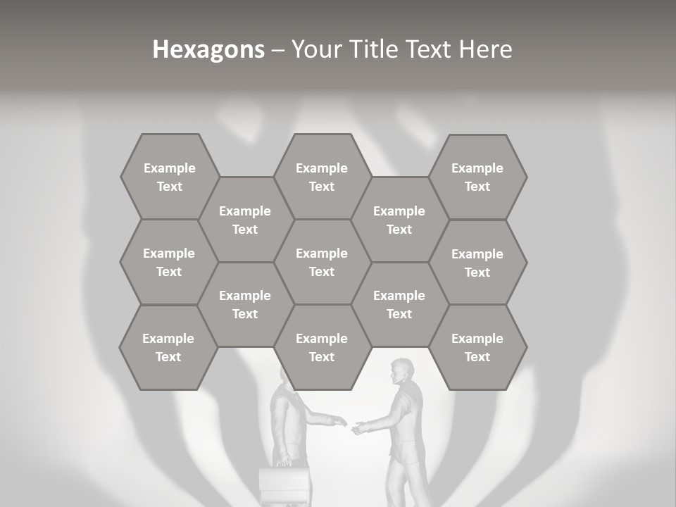 Dialog Illustration Handshake PowerPoint Template
