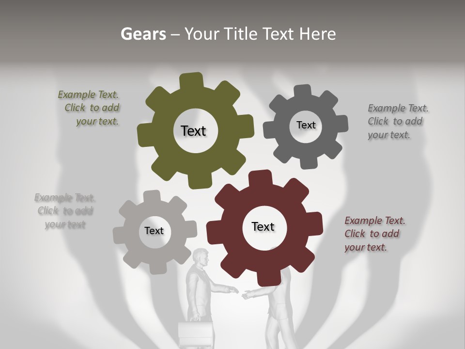 Dialog Illustration Handshake PowerPoint Template
