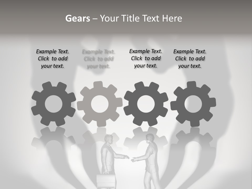 Dialog Illustration Handshake PowerPoint Template