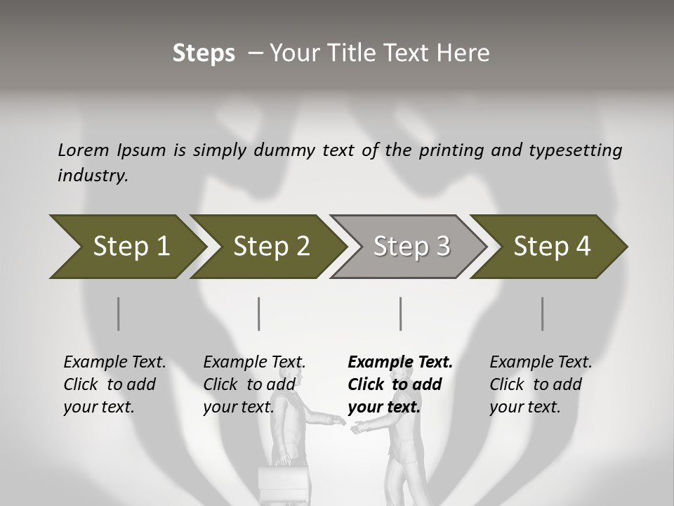 Dialog Illustration Handshake PowerPoint Template