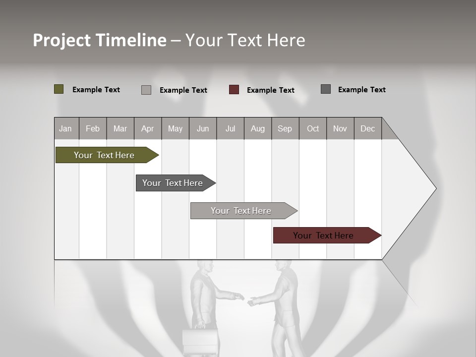 Dialog Illustration Handshake PowerPoint Template