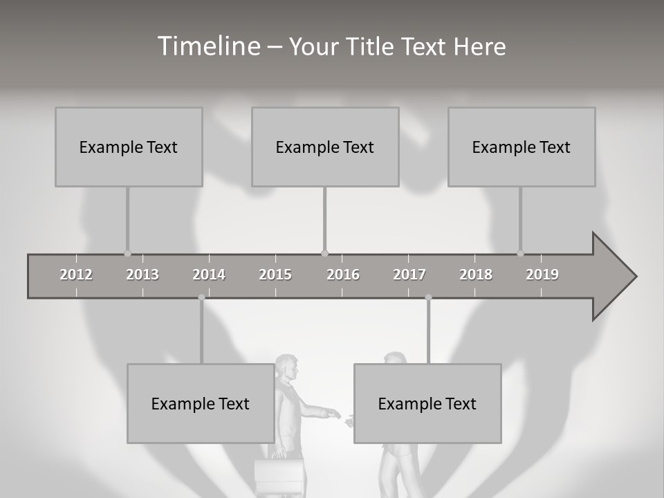Dialog Illustration Handshake PowerPoint Template