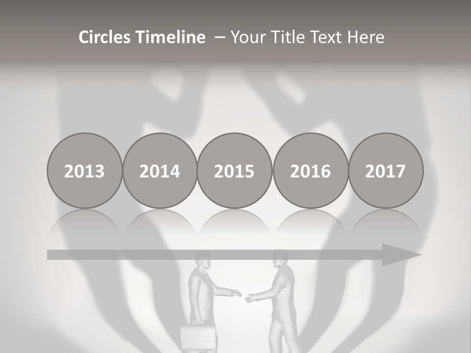 Dialog Illustration Handshake PowerPoint Template