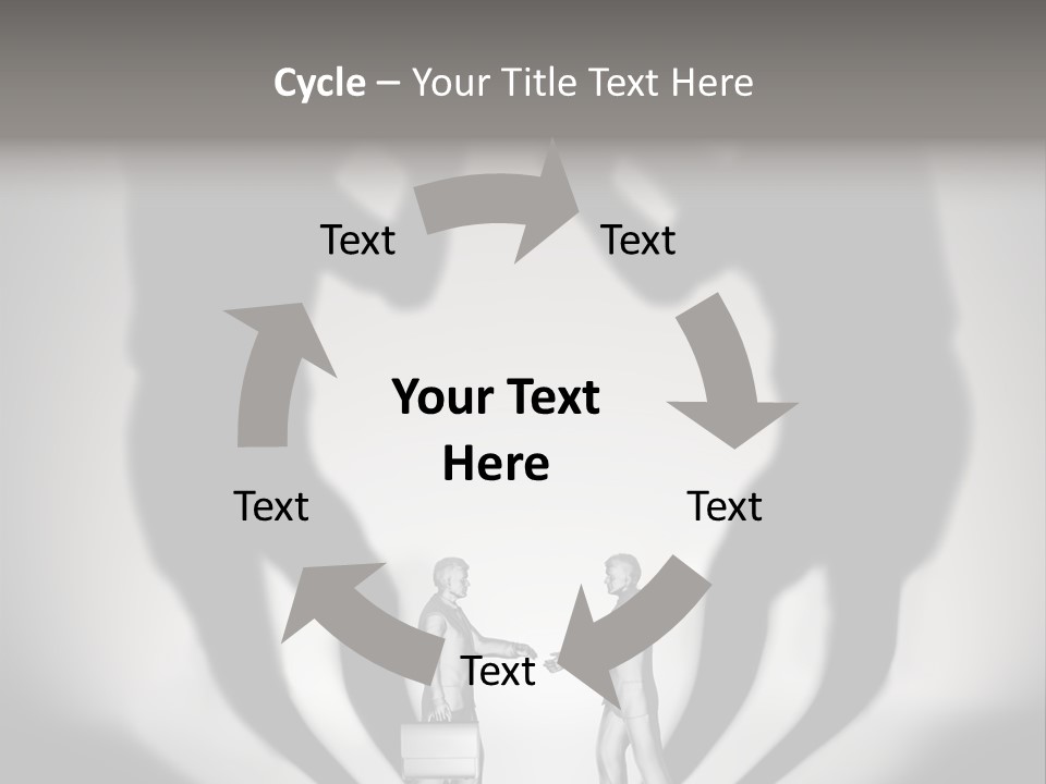 Dialog Illustration Handshake PowerPoint Template