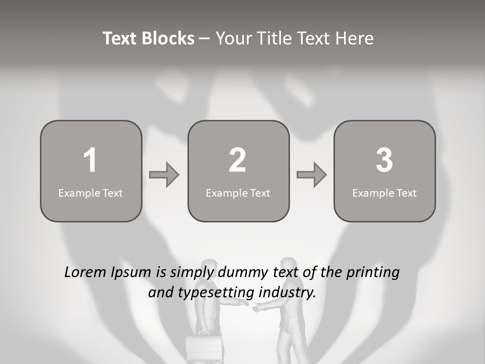 Dialog Illustration Handshake PowerPoint Template