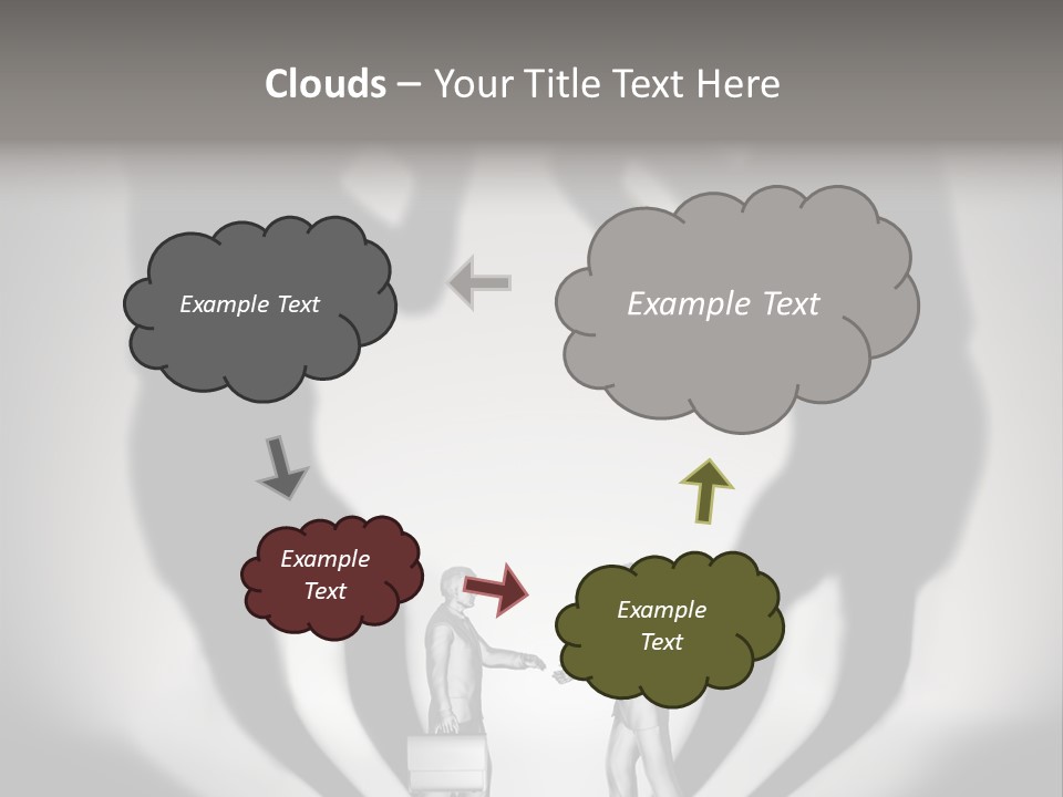 Dialog Illustration Handshake PowerPoint Template