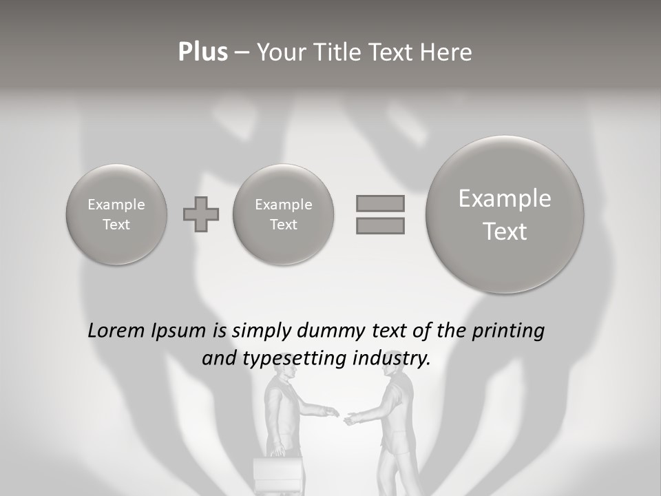 Dialog Illustration Handshake PowerPoint Template