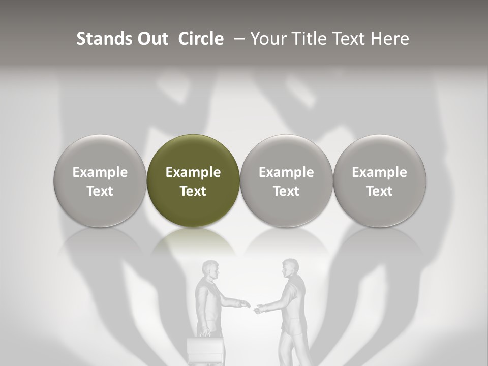 Dialog Illustration Handshake PowerPoint Template