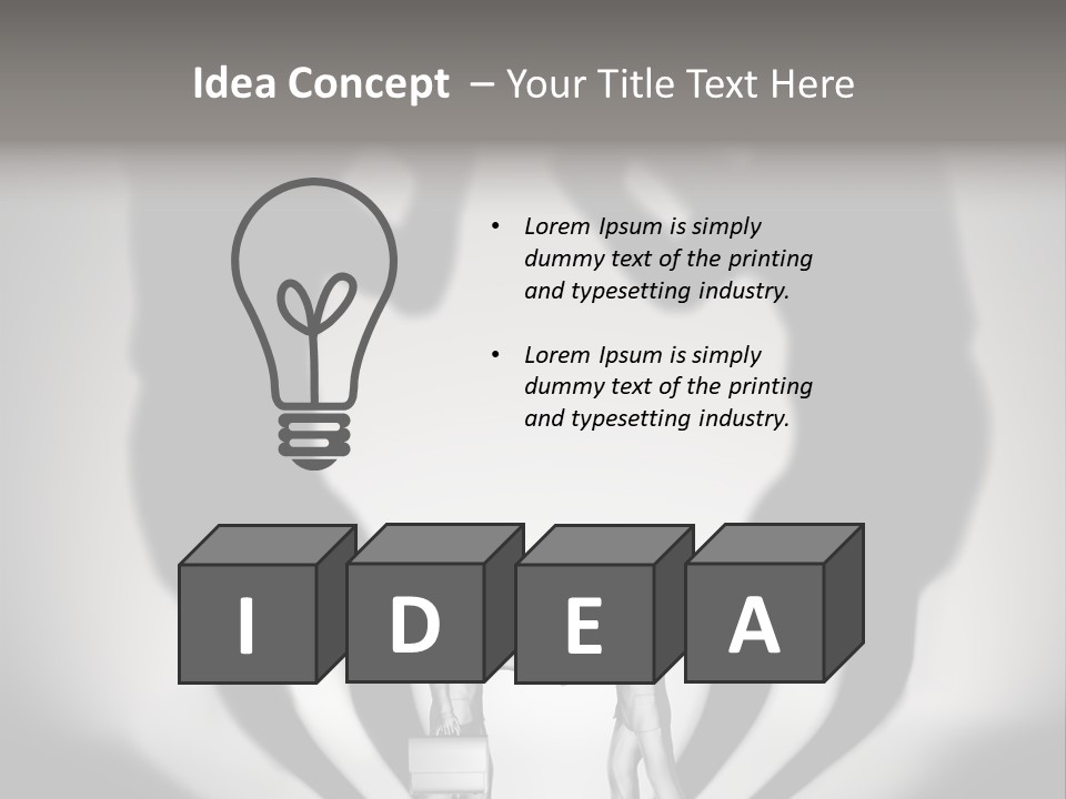 Dialog Illustration Handshake PowerPoint Template