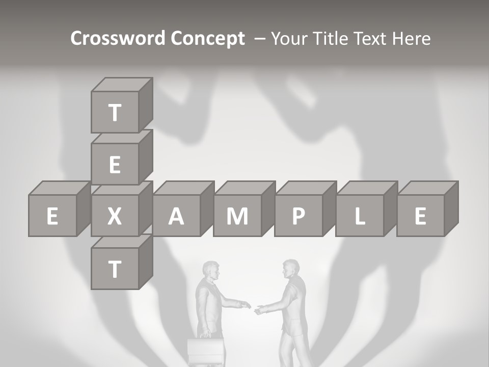 Dialog Illustration Handshake PowerPoint Template