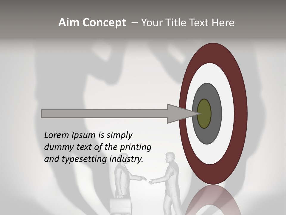 Dialog Illustration Handshake PowerPoint Template